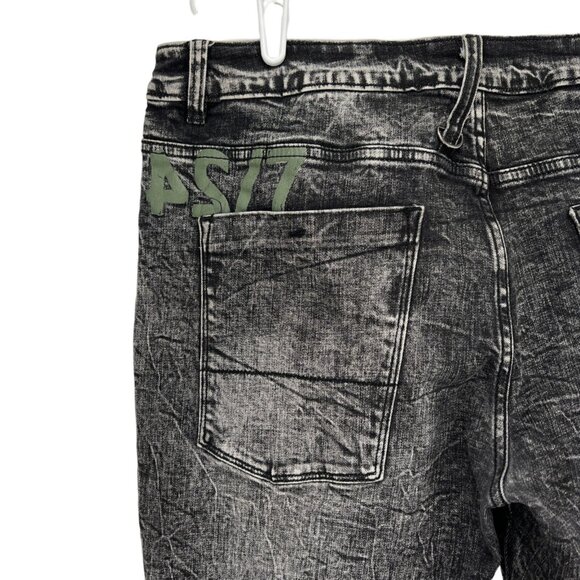 Dreamland Men's Denim Jeans Size 38 Maneuver Pierced Rinse Black 1st Gen - Picture 7 of 11